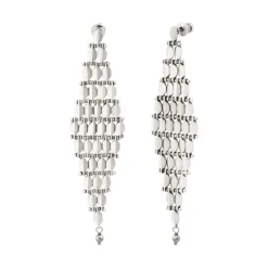 Babylon pierced stud earrings - grey