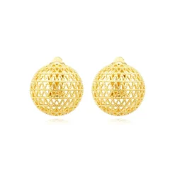 Betty clip-on earrings - gold