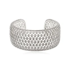 Betty cuff bracelet - silver