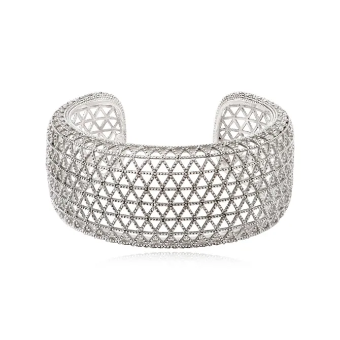 Betty cuff bracelet - silver