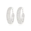 Betty hoop earrings - silver