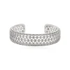 Betty Thin Cuff Bracelet - Silver