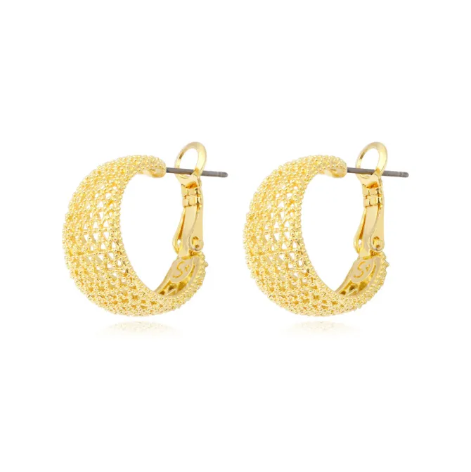 Betty thin hoop earrings - gold