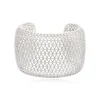 Betty wide cuff bracelet - silver