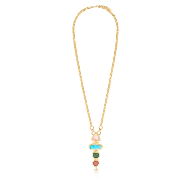 Byzance long necklace – multicoloured