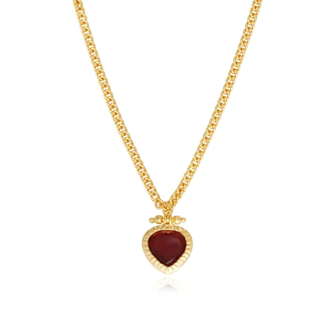 Byzantium pendant necklace – red