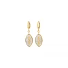 Capraia hoop earrings - white