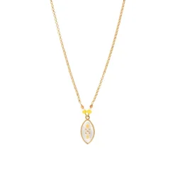Capraia mid-length necklace - white