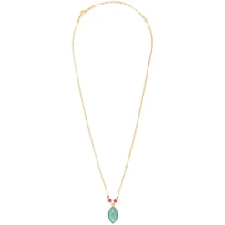 Capraia mid-length necklace - turquoise