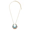 Capraia pendant necklace - turquoise