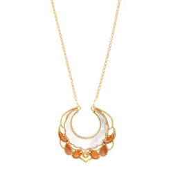 Capraia pendant necklace - white