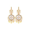 Capraia sleeper earrings - white