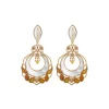 Capraia thin clip-on earrings - white