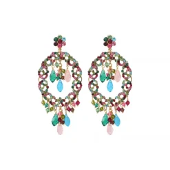 Chiara graphic stud earrings - multicoloured