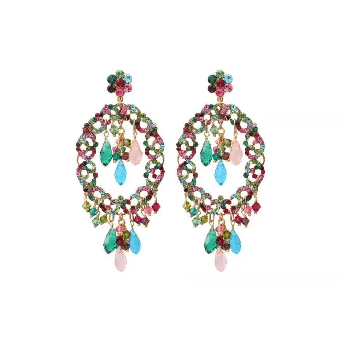 Chiara graphic stud earrings - multicoloured