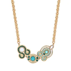 Circus Adjustable Short Chain Necklace - Blue