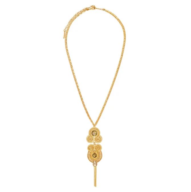 Circus pendant necklace - gold