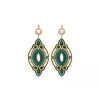Circus sleeper drop earrings - blue