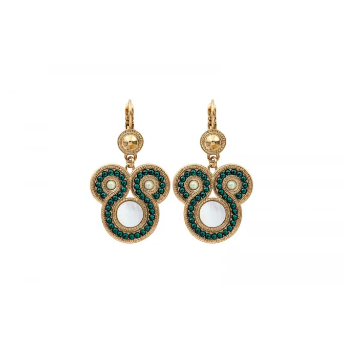 Circus sleeper earrings - blue
