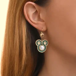 Circus sleeper earrings - blue