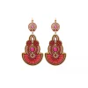 Circus sleeper earrings - fuchsia pink