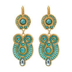Circus sleeper earrings - turquoise