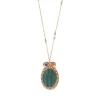Claudia pendant necklace - green