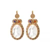 Claudia sleeper earrings - mother-of-pearl