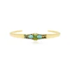 Dakota adjustable bangle bracelet - green