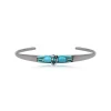 Dakota adjustable bangle bracelet - turquoise