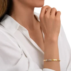 Dakota adjustable bangle bracelet - pearl