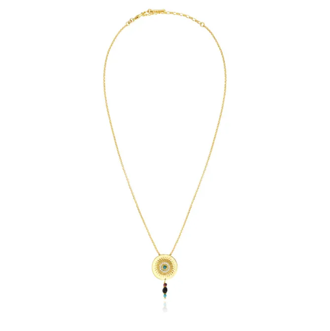 Dakota Adjustable Delicate Pendant Necklace - Multicolored