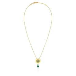 Dakota Adjustable Delicate Pendant Necklace - Green