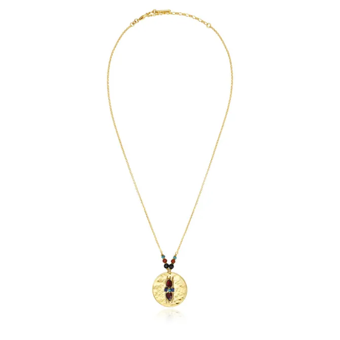Dakota Adjustable Pendant Necklace - Multicolored