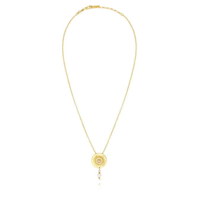 Dakota Adjustable Pendant Necklace - Pearl