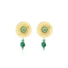 Dakota delicate earrings - green