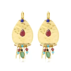 Dakota wide earrings - multicoloured