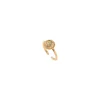 Farah Adjustable Round Thin Ring - Gold