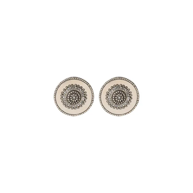 Farah clip-on earrings - silver