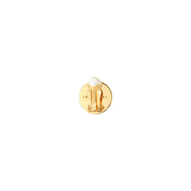 Farah clip-on earrings - silver
