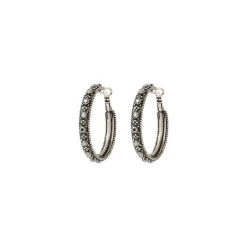 Farah hoop earrings - silver