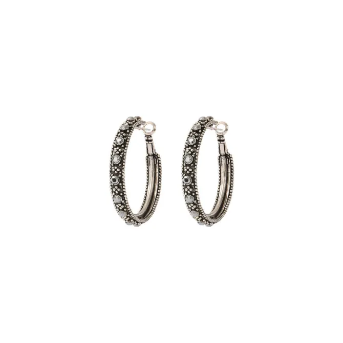 Farah hoop earrings - silver