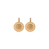Farah round sleeper earrings - gold