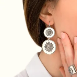 Farah sleeper earrings - silver