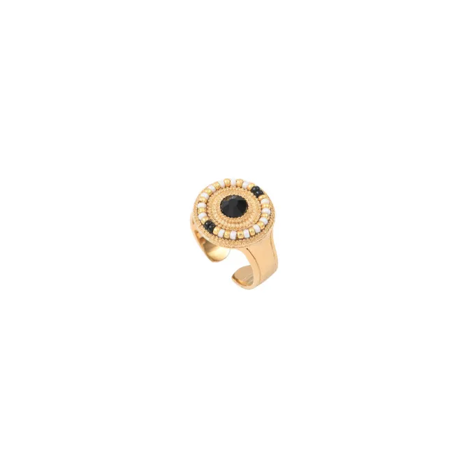 Fujita adjustable thin ring - white