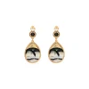 Fujita clip-on earrings - white