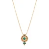 Fujita delicate pendant necklace - green