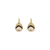 Fujita sleeper earrings - white