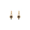Fujita small sleeper earrings - white