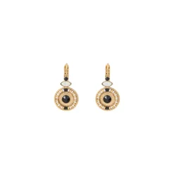 Fujita thin sleeper earrings - white